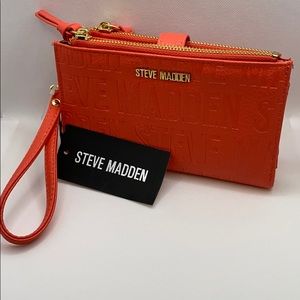 Steve Madden Double Zipper Wristlet NWT